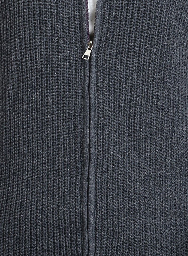 Ravin Men Zip-Up Knit Cardigan - Image 3